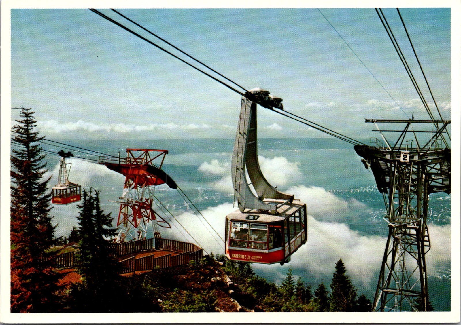 Grouse Mountain North Vancouver BC Canada Vintage Postcard TPQ30