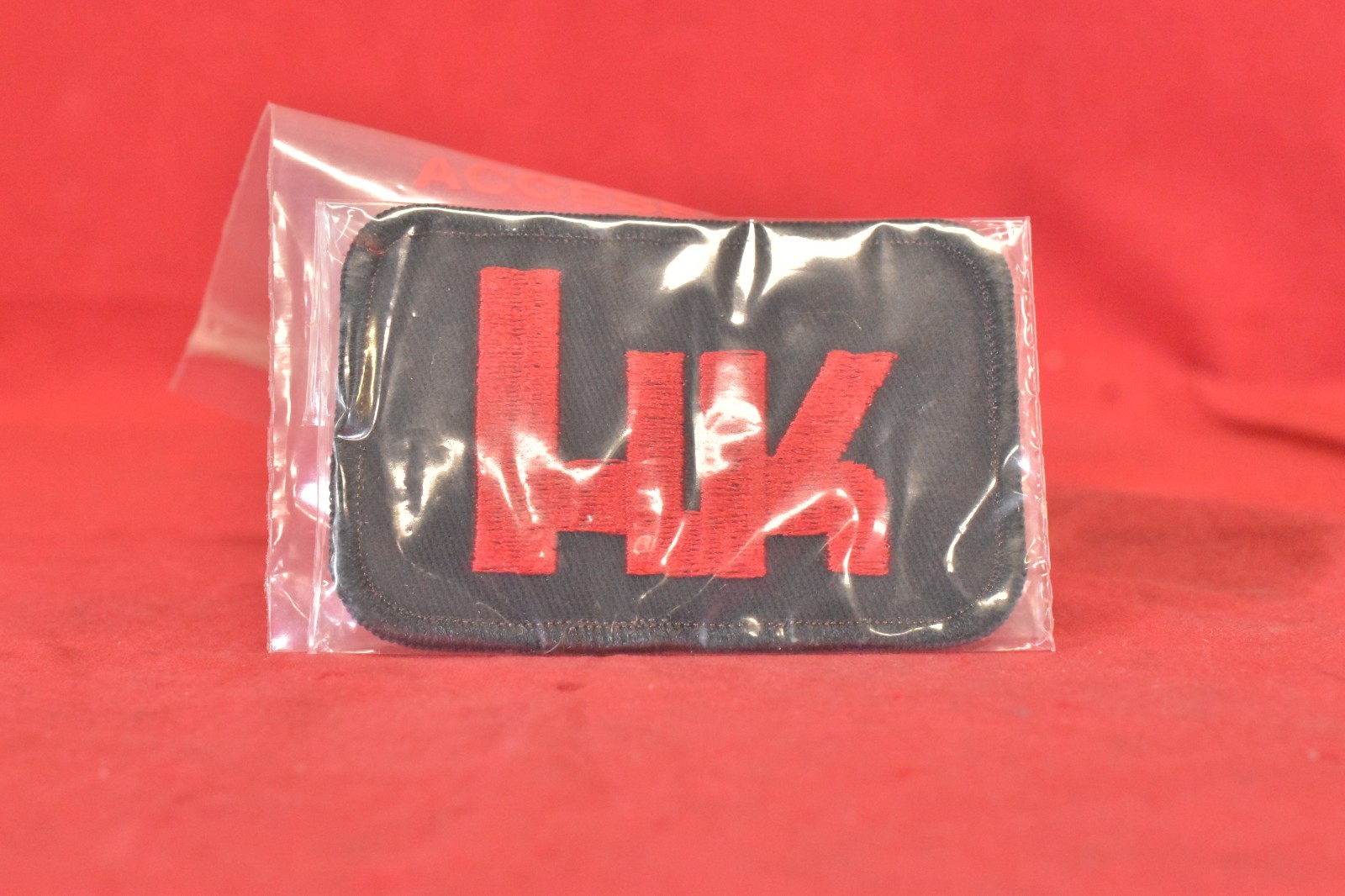 HK Red Logo Sew-On Patch in Vintage West German Packaging