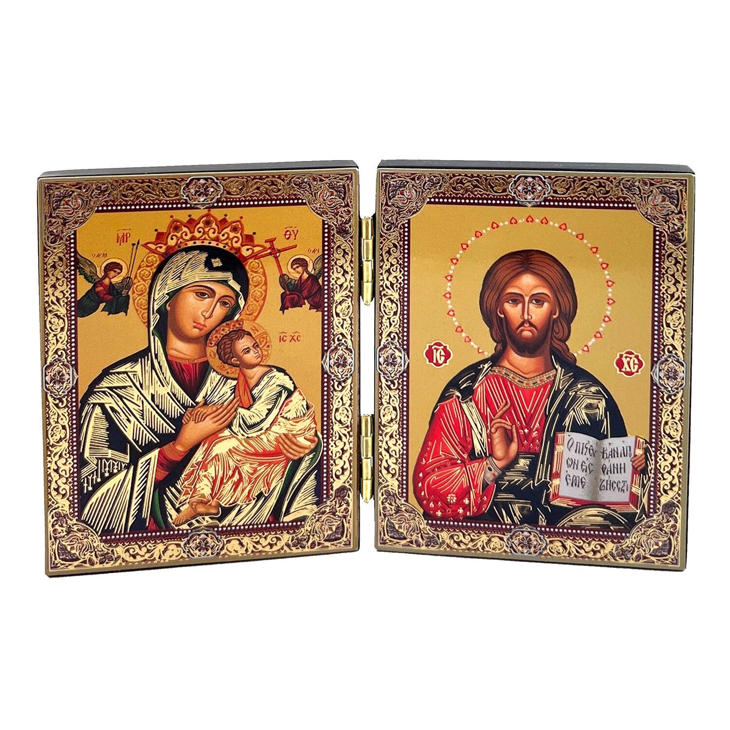 Christ The Teacher Perpetual Help Orthodox Icon Diptych Christian Religious GIFT