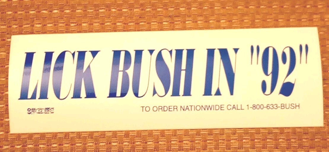 Vintage Very Rare Lick Bush In\
