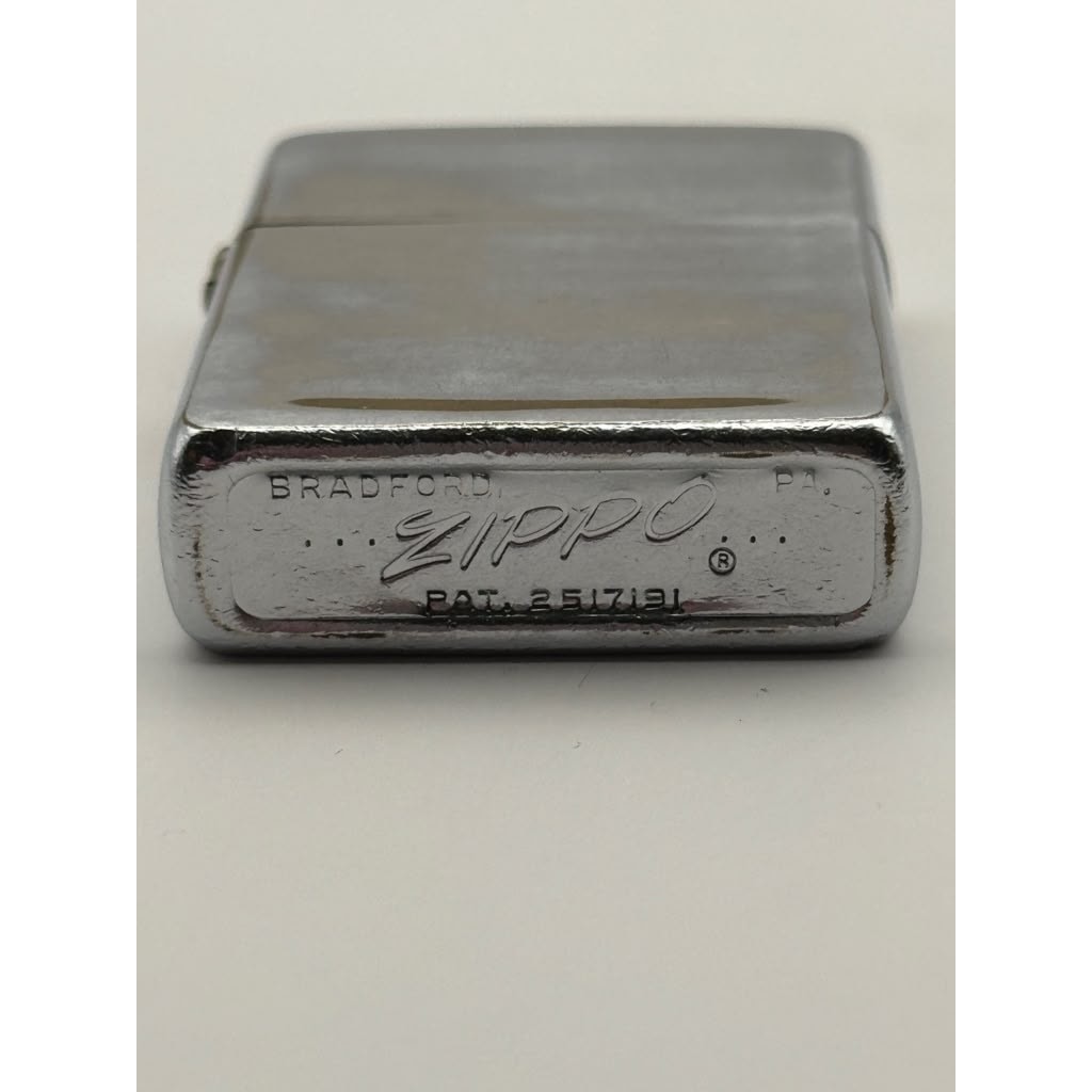 1960 Zippo Regular Chrome Windproof Lighter Vintage Collectible Made in USA