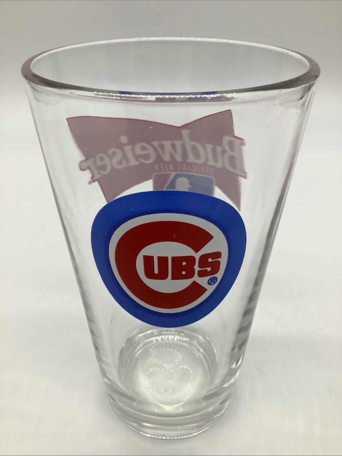 16oz Budweiser Chicago Cubs Pint Beer Glass