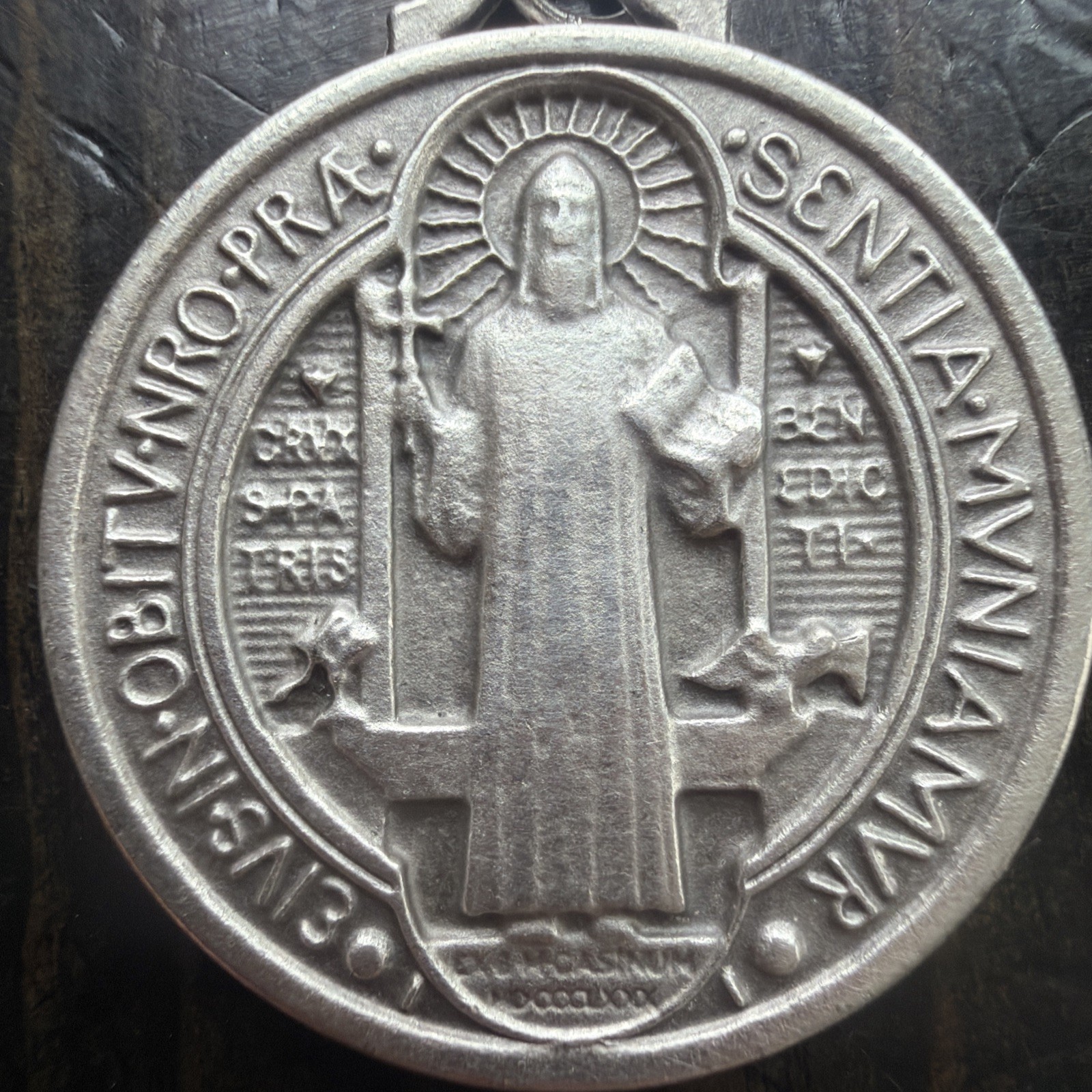 Vintage Catholic St Benedict Religious Medal