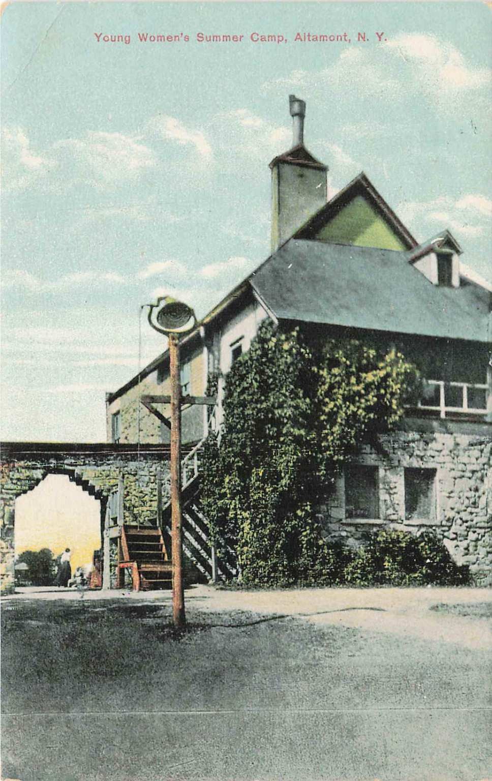 Young Women\'s Summer Camp Altamont NY Newvochrome Postcard D6983 Helderberg Young Women\'s Summer Camp Altamont NY Newvochrome Postcard D6983 Helderberg
