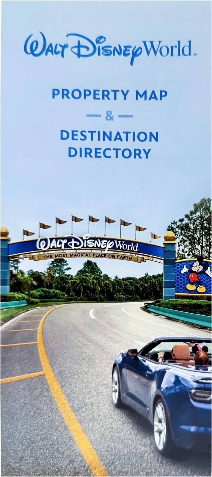 2026 Walt Disney World Property Map and Destination Directory Brochure WDW New