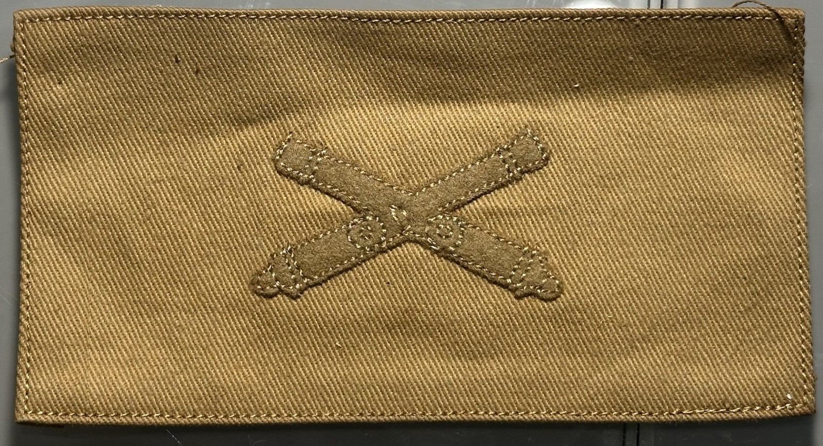 M1902 Artllery (Duck) Canvas Single Chevron To The Khaki Uniform (Insurrection)