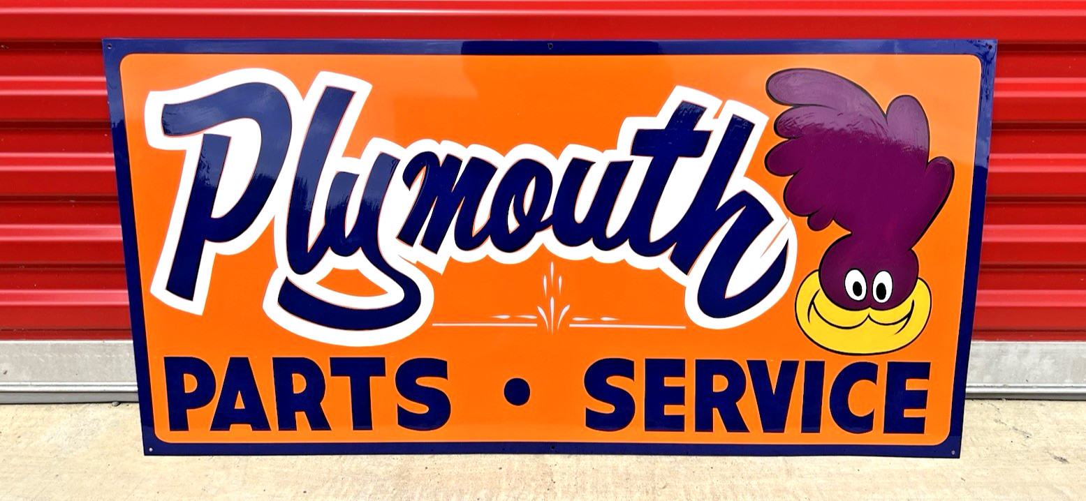 Plymouth Roadrunner Parts Service Sign Car Lot - CREATED In 2022 BY HOTRODSIGNS