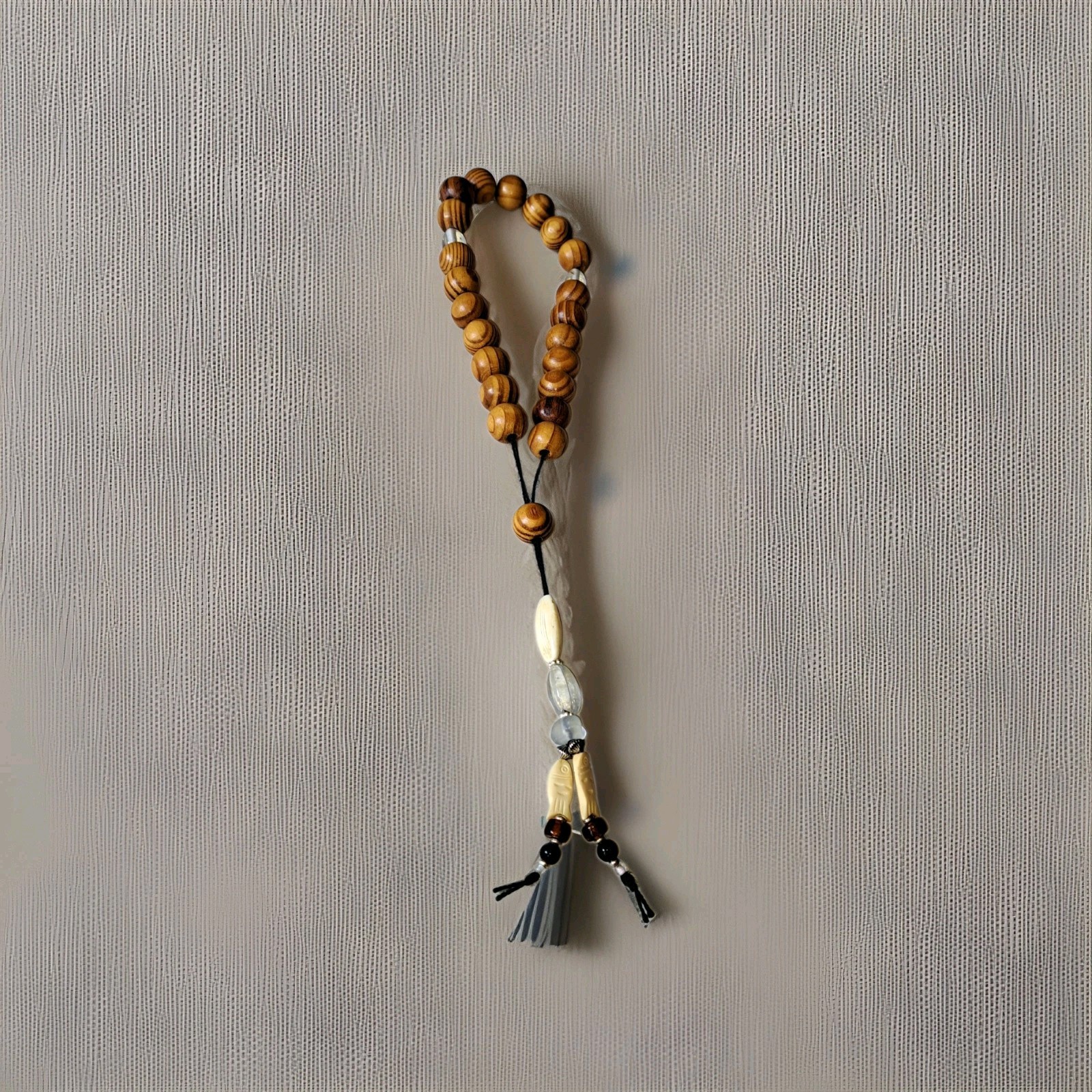 Vintage traditional Greek Komboloi worry prayer 21 wood beads, from Greece 🇬🇷 