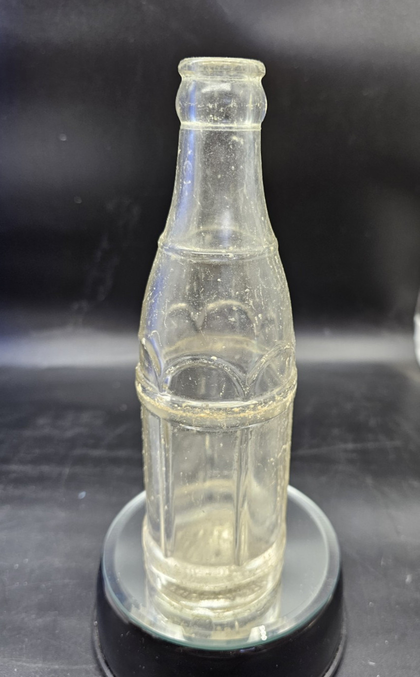 Clearfield, PA COCA-COLA Bottling Works Clear Glass Embossed Bottle 6.5oz Vtg 