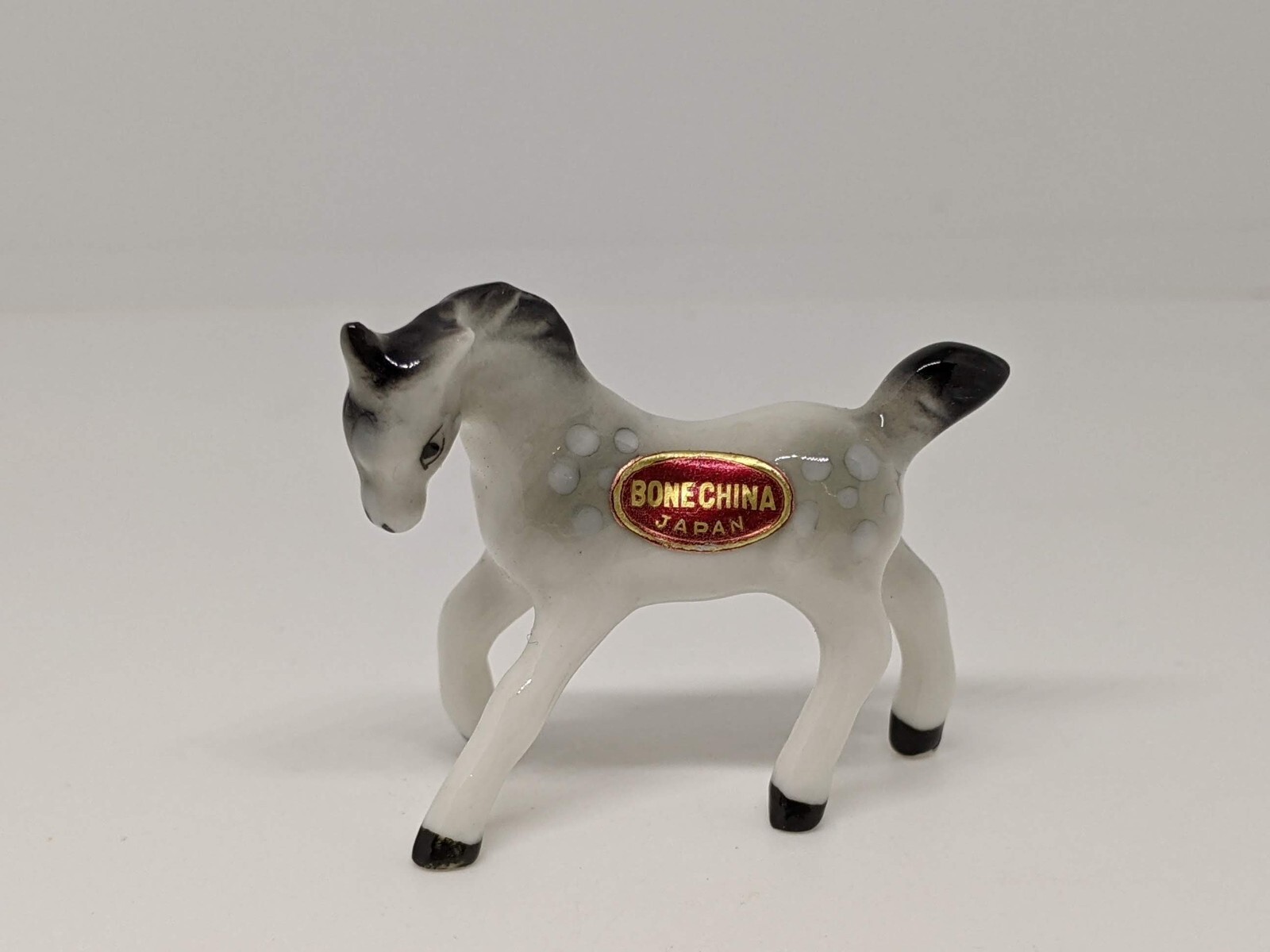 Vintage MINIATURE Bone China HORSE Pony