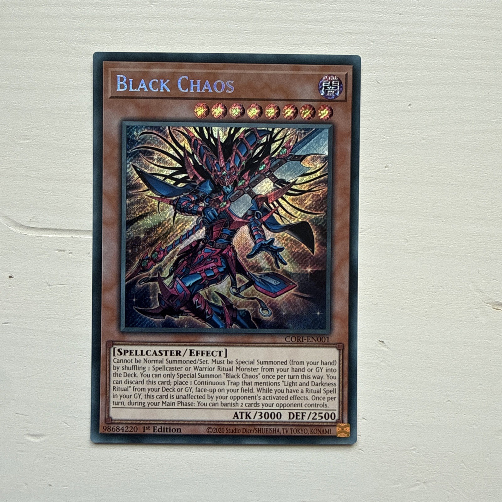 Black Chaos - CORI-EN001 - Secret Rare - Yu-Gi-Oh - 1st Edition - Near Mint