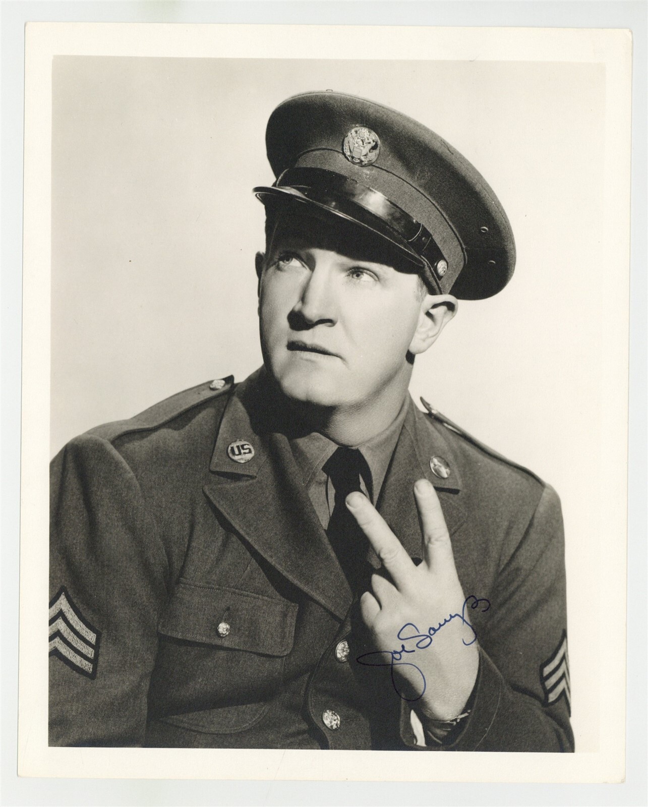 Joe Sawyer 1939 Signed 8x10 Canadian Character Actor Westerns Photo Portrait 