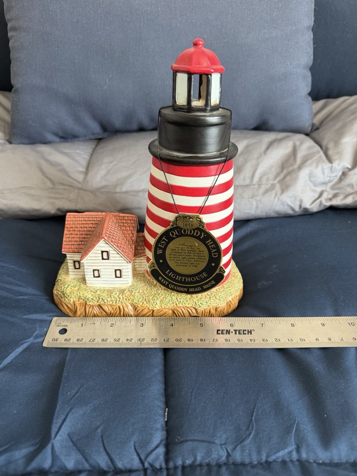 Lefton Ceramic Lighthouse West Quoddy