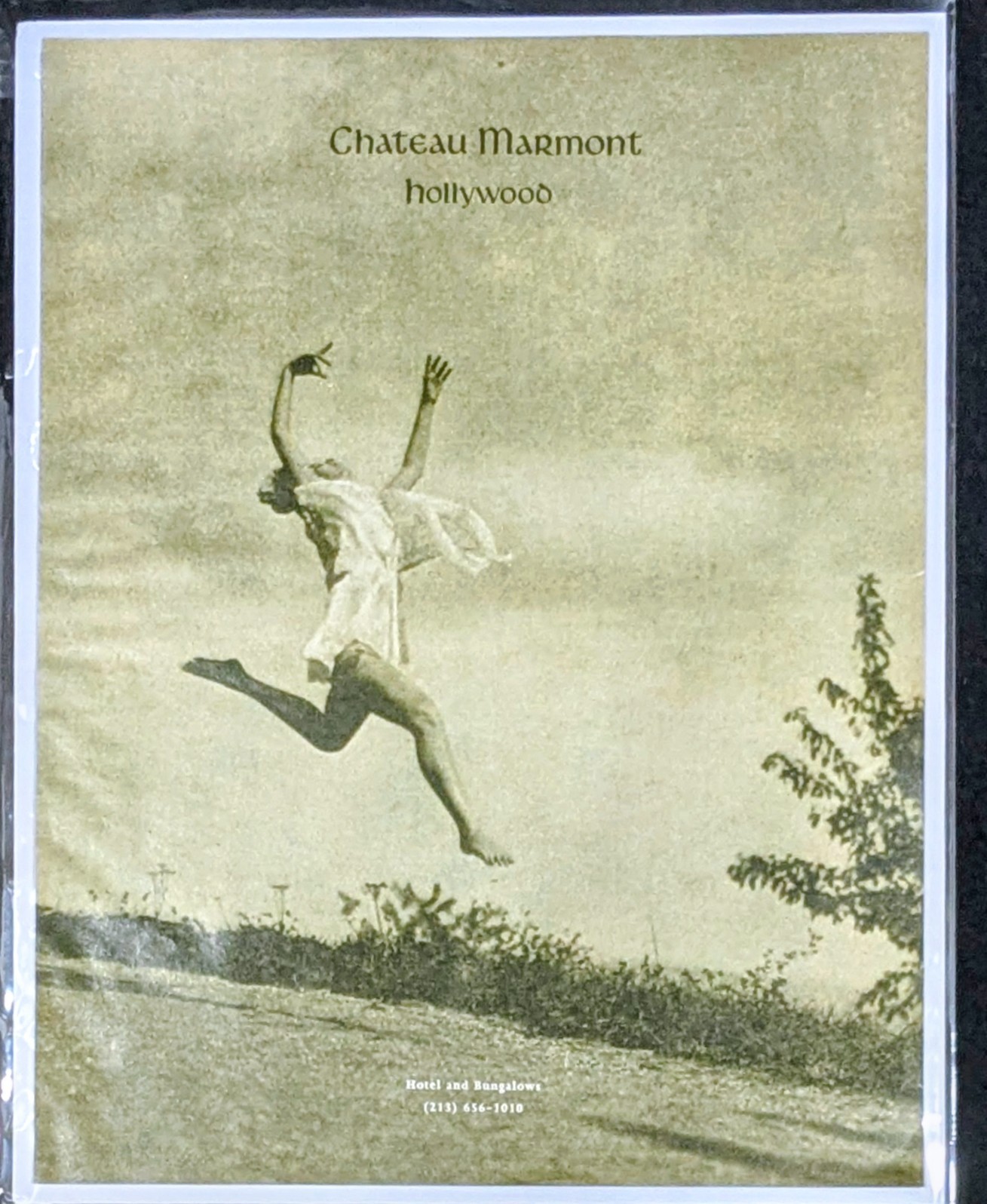 Vintage Chateau Marmont Hollywood Large Format Print Ad 13.5