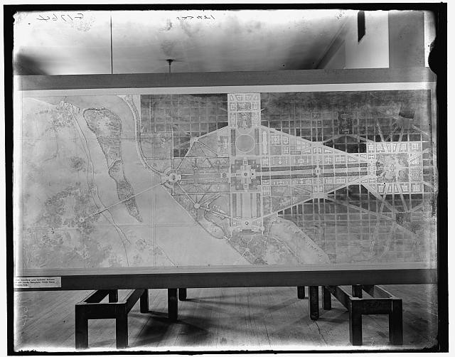 Photo:Washington DC 1901 McMillan Commission General Plan Drawing
