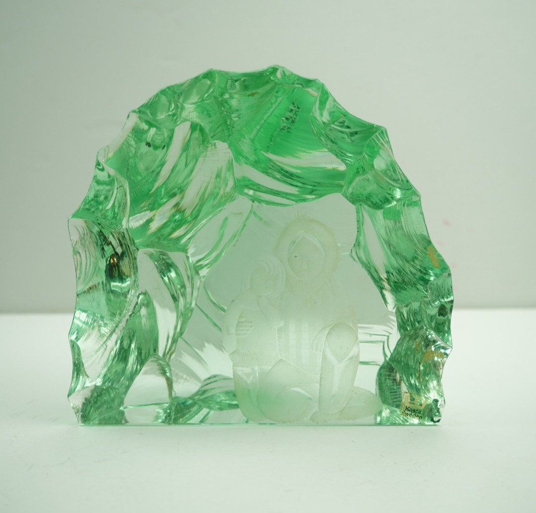 Vintage Kosta Boda Vicke Lindstrand Glass Iceberg Sculpture 6 Vintage Kosta Boda Vicke Lindstrand Glass Iceberg Sculpture 6