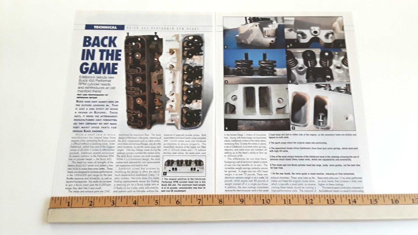 EDELBROCK BUICK 455 PERFORMER HEADS  ORIGINAL 2007 ARTICLE