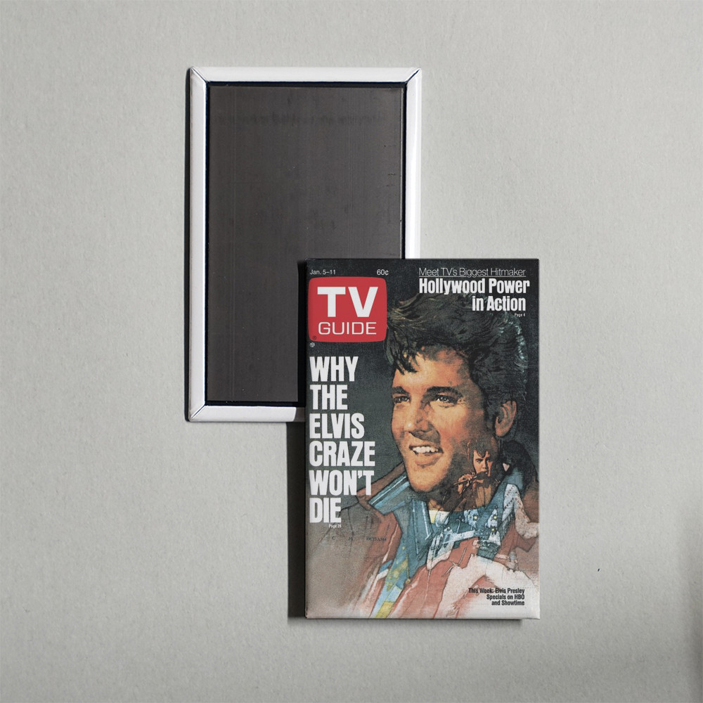 TV Guide 01-05-1985 - Why the Elvis Craze Won\'t Die Fridge Magnet