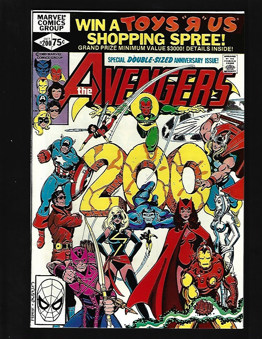 Avengers #200 NM- Giant Perez 1st & Origin Marcus Immortus Ms. Marvel Leaves