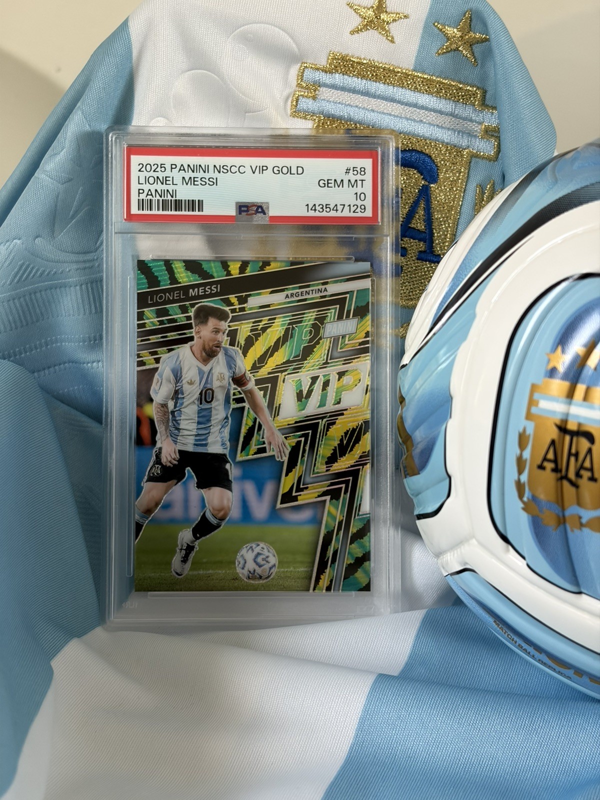 2025 PANINI NATIONAL SPORTS CONVENTION VIP GOLD ARGENTINA LIONEL MESSI PSA 10 2025 PANINI NATIONAL SPORTS CONVENTION VIP GOLD ARGENTINA LIONEL MESSI PSA 10
