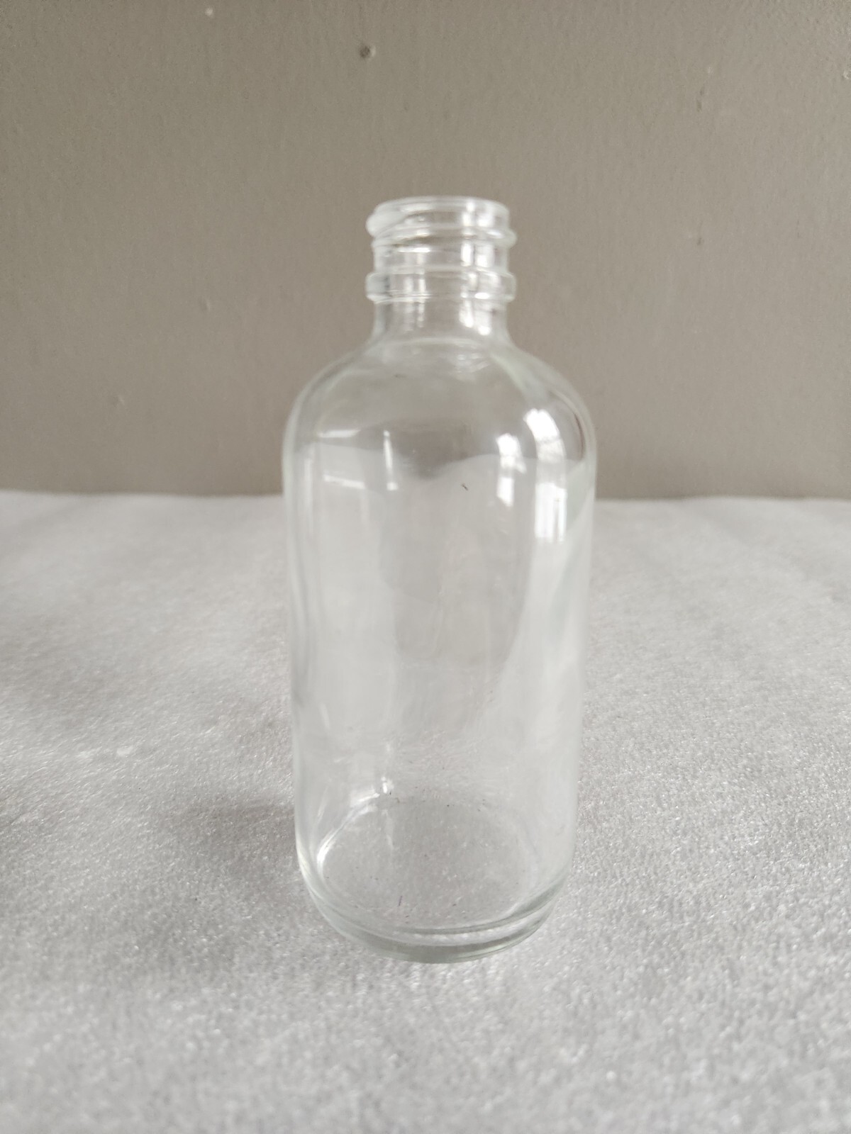 Vintage Clear Glass Medicine Bottle 4¼\