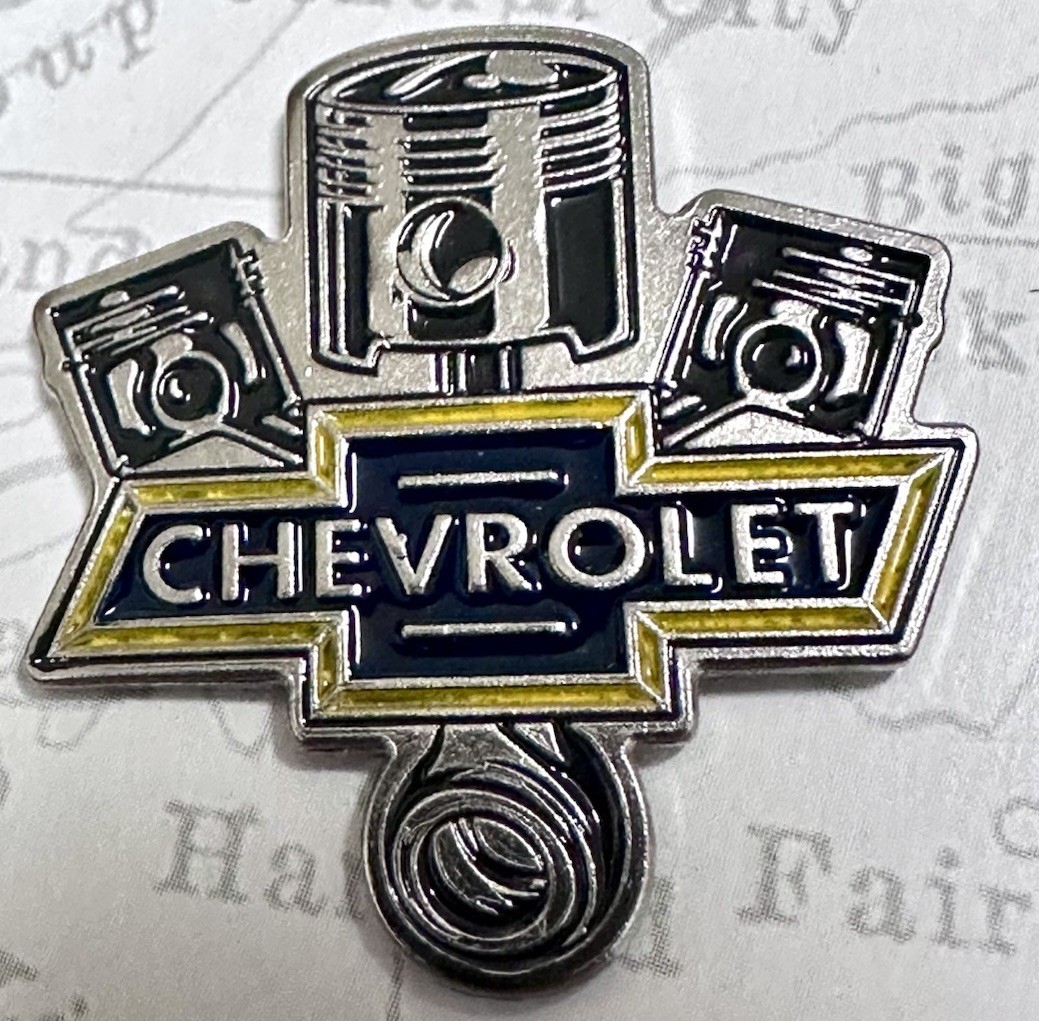 Chevrolet Pin Chevy engine piston Car Truck hat pin lapel pin tie tac collector Chevrolet Pin Chevy engine piston Car Truck hat pin lapel pin tie tac collector