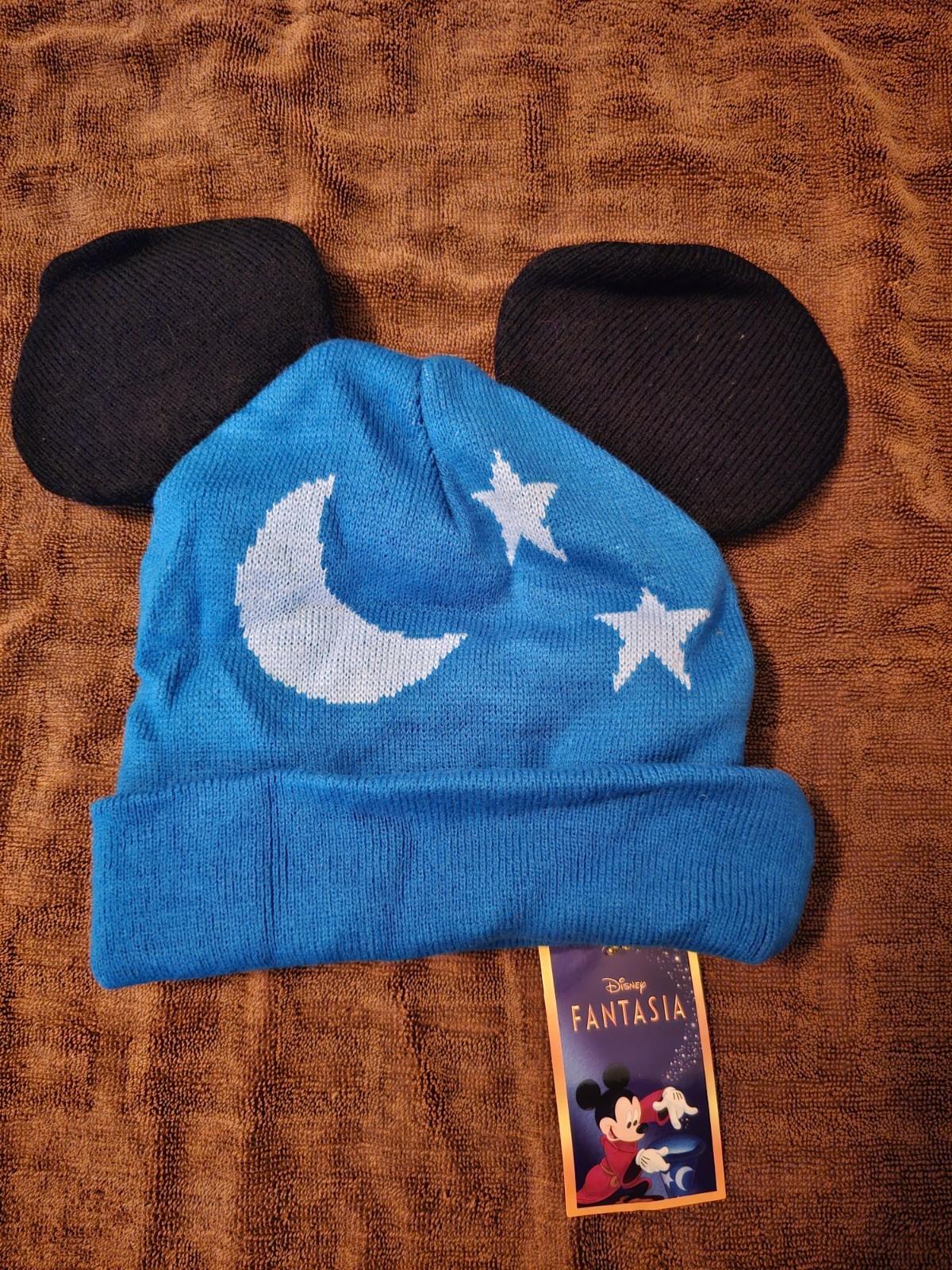 Disney Cakeworthy Sorcerer Mickey Beanie Hat With Ears (Nwt)