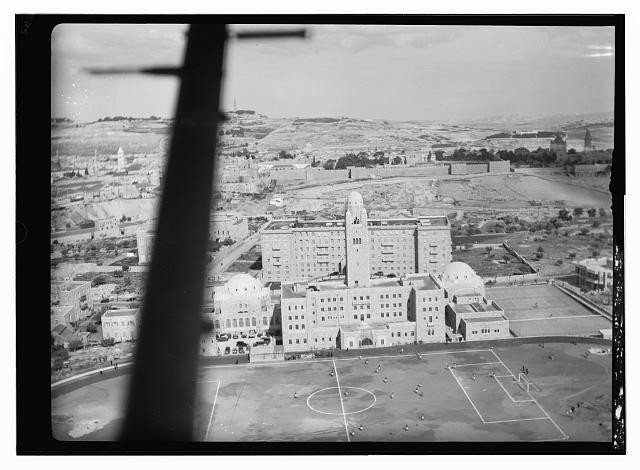 Photo:Jerusalem Israel 1933 YMCA Air View Aerial Photo