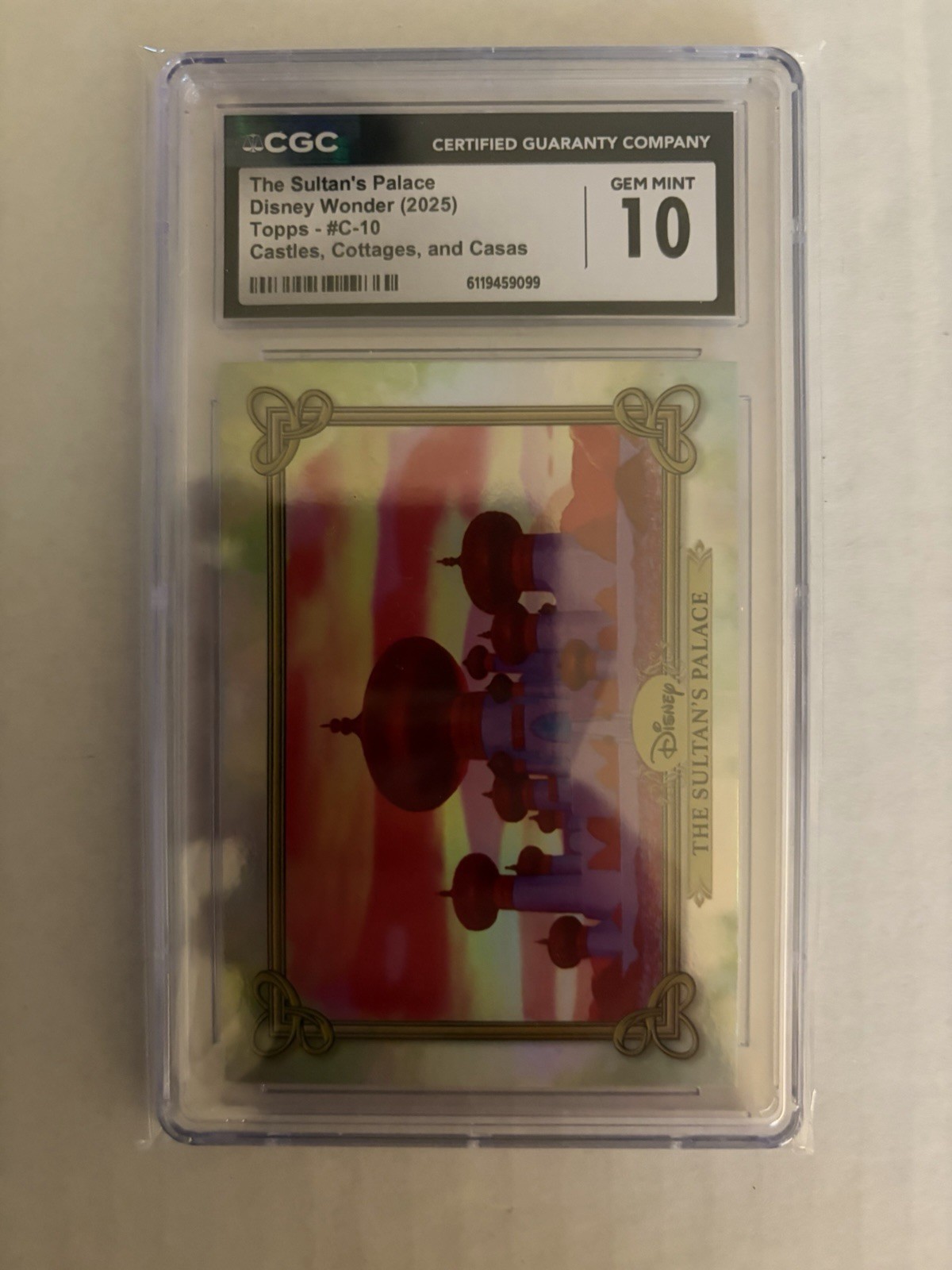2025 Topps Disney Wonder The Sultan's Palace #C-10 CGC 10 Gem Mint