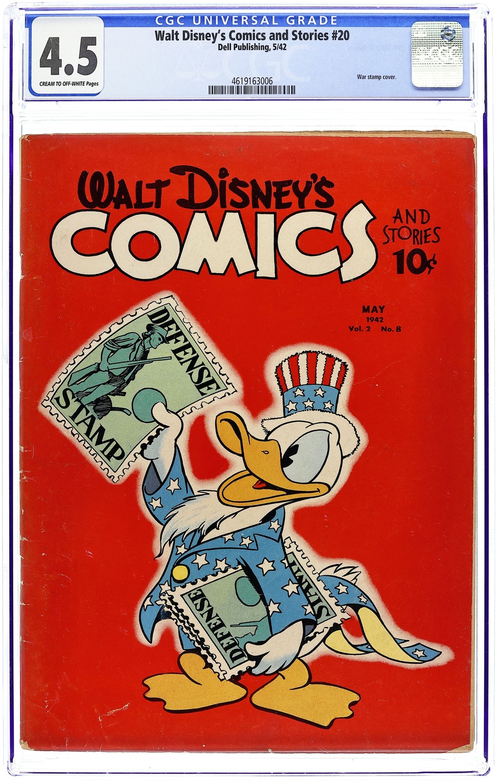 Walt Disney\'s Comics and Stories #20 CGC 4.5 1942 4619163006