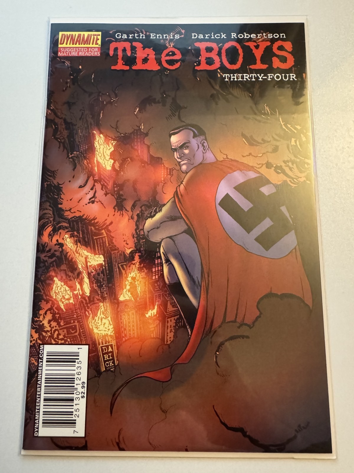 The Boys #34 (2009) Dynamite Garth Ennis Darick Robertson Stormfront Cover