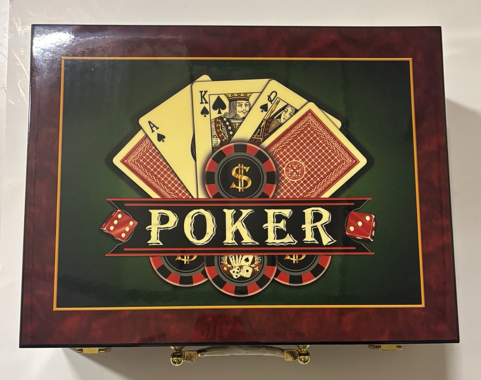 500 Pc Custom Poker Chip Set (WSOP Limited Edition) With Solid Wood Case