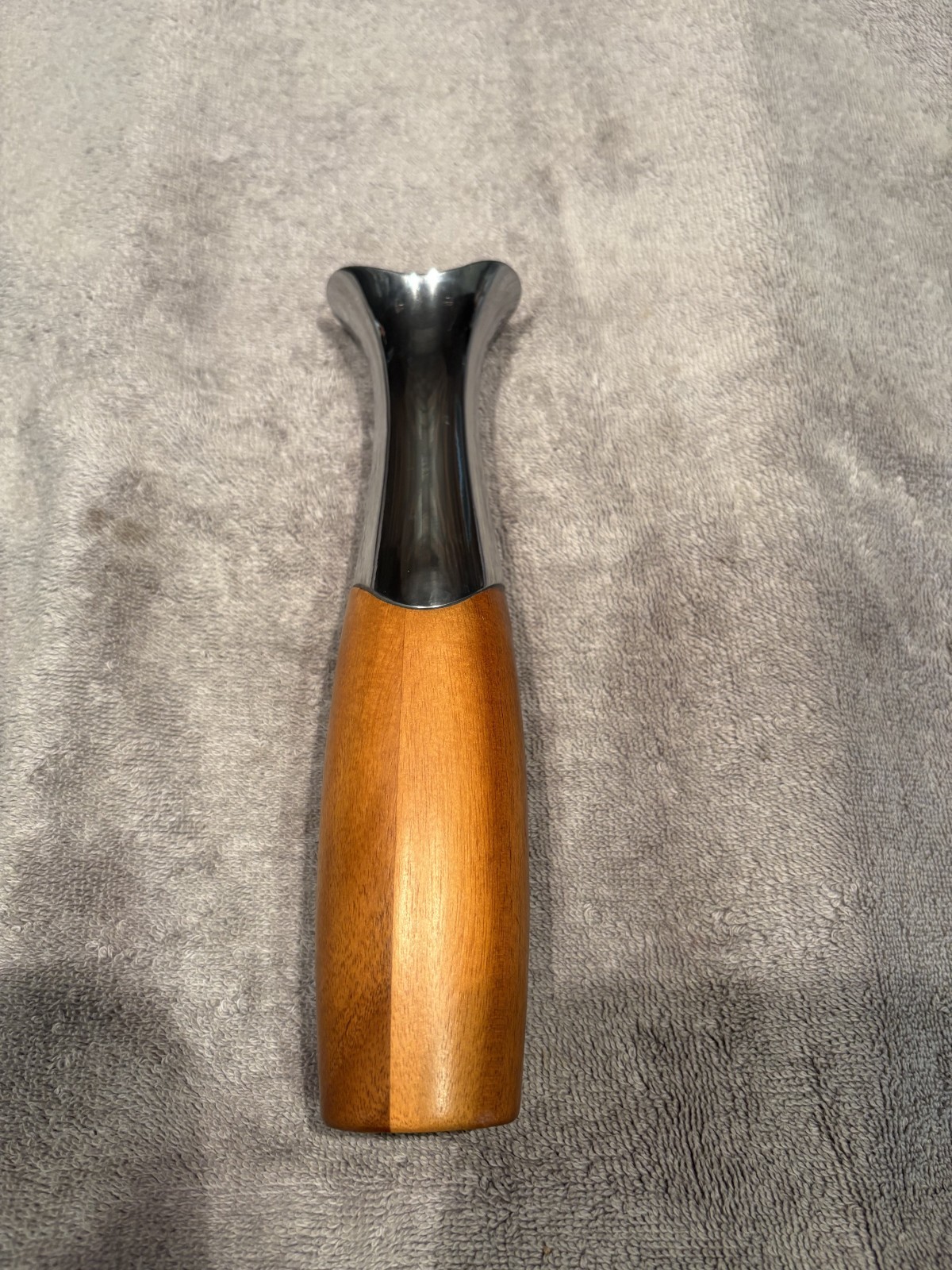 Nambe MTO271 Steve Cozzolino Wood and Metal Vase 9