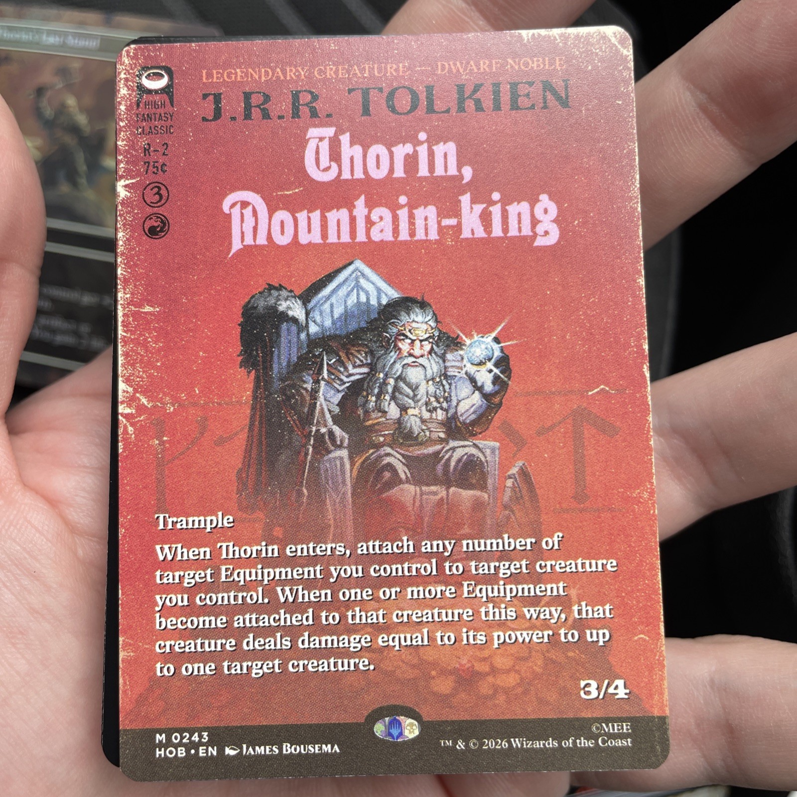 Thorin Mountain King Regular Book cover Borderless 0243 NM