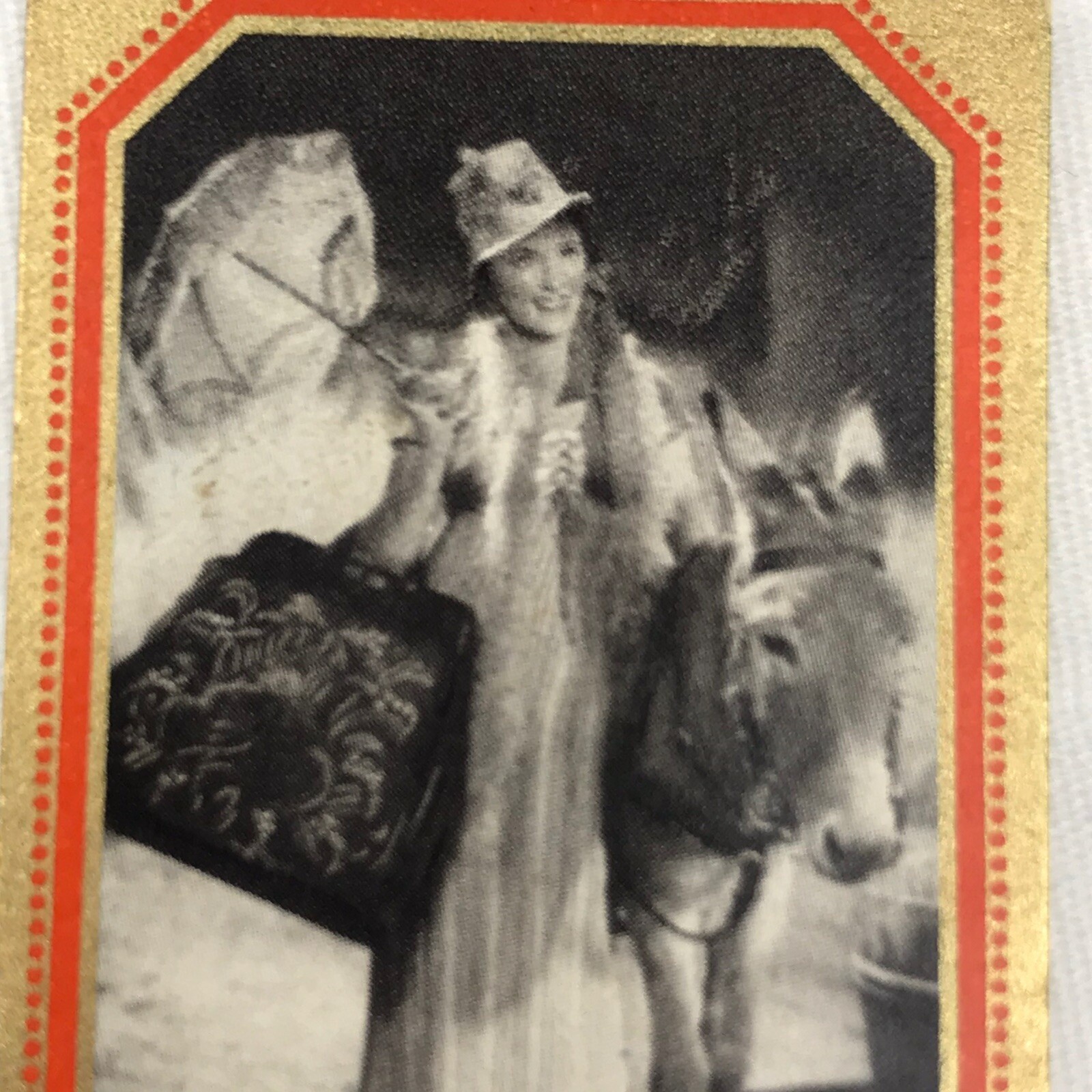 LLOYD Jenny Jugo German 30s Tobacco Cigarette Film Star Card Black Gold