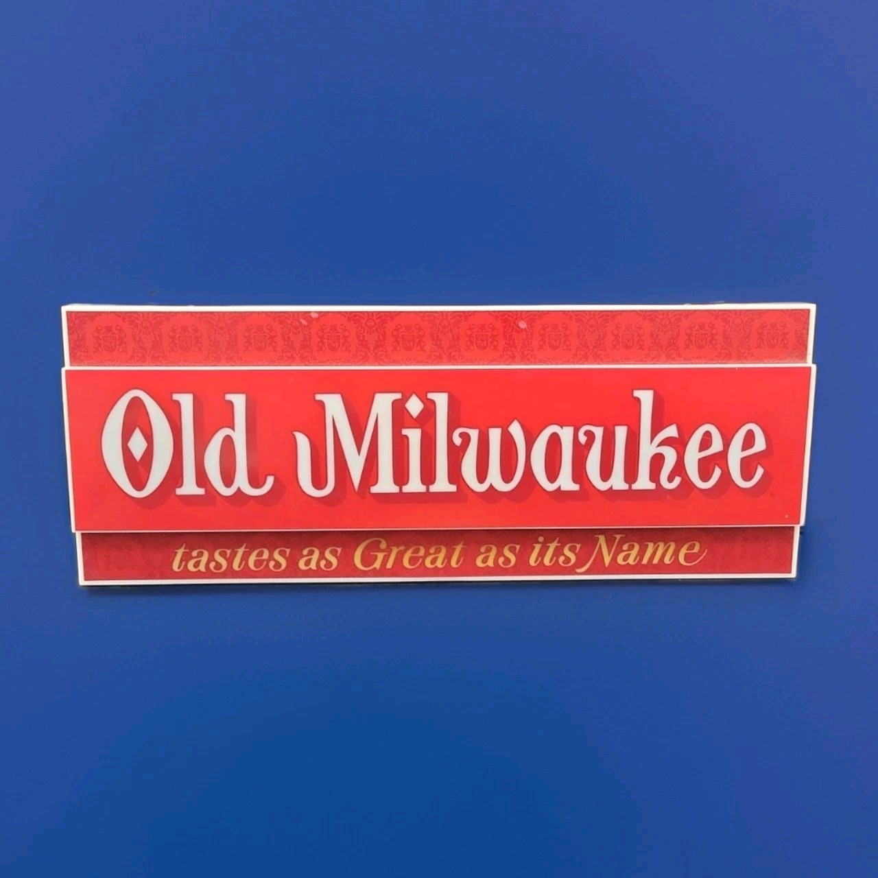 Vintage Old Milwaukee Light Up Sign “Tastes As Great As It’s Name” Rare Bar Pub