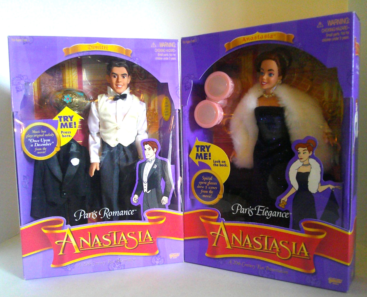 Gallob - Anastasia & Dimitri - Paris Romance & Elegance - 2 Doll Set -1997 -NEW