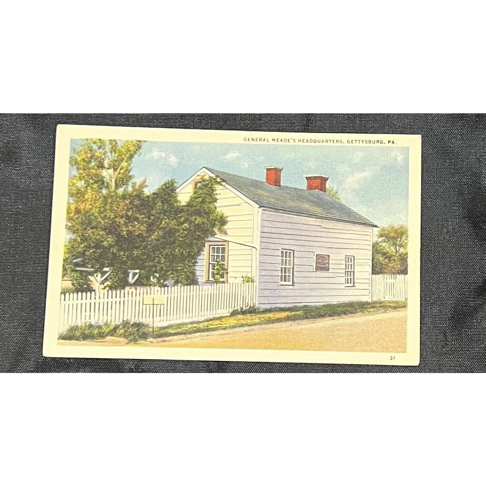PPC Postcard Pennsylvania Gettysburg General Meade Headquarters Exterior Street