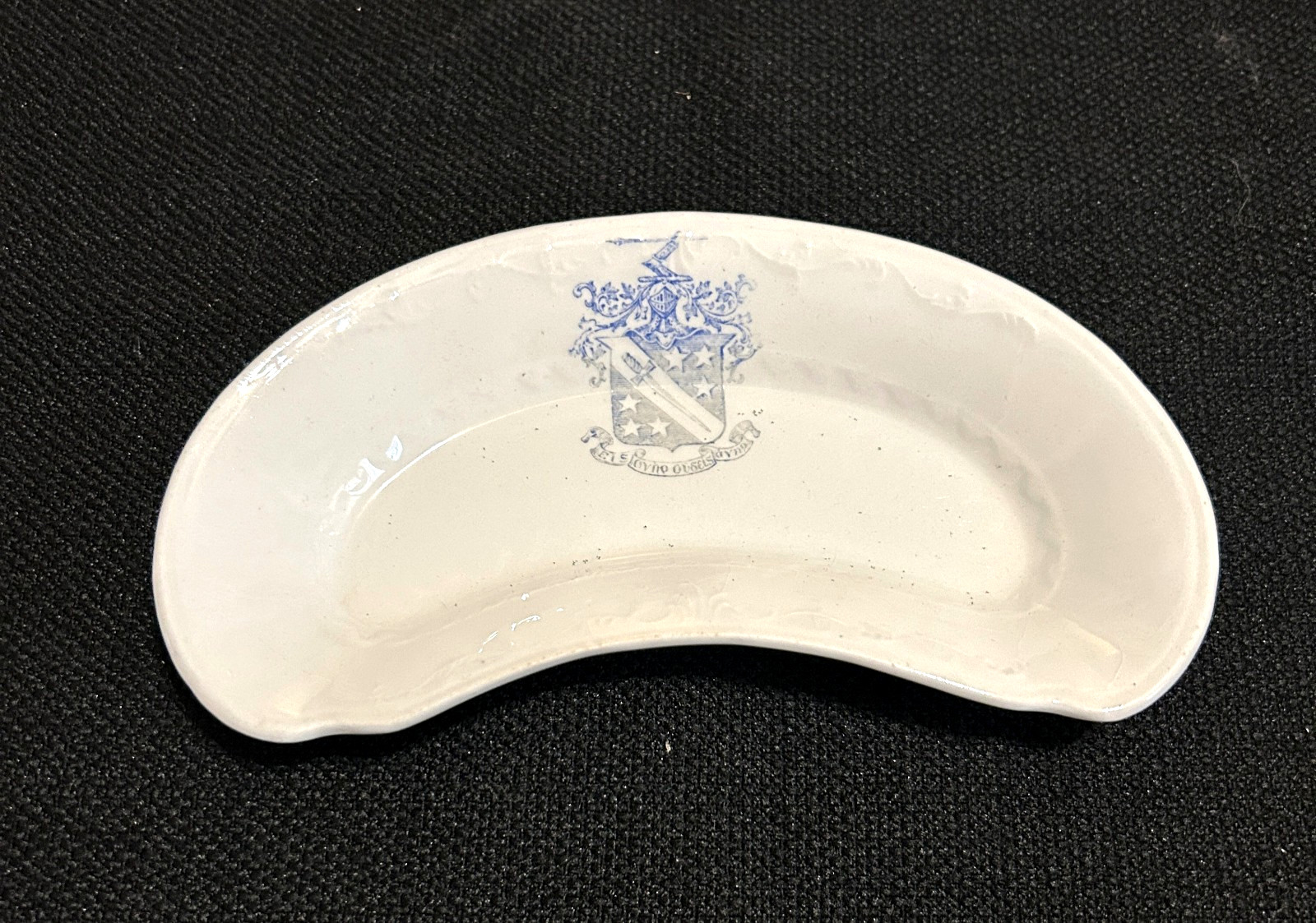 ANTIQUE Phi Delta Theta fraternity West End China bone dish / plate w/ crest OLD