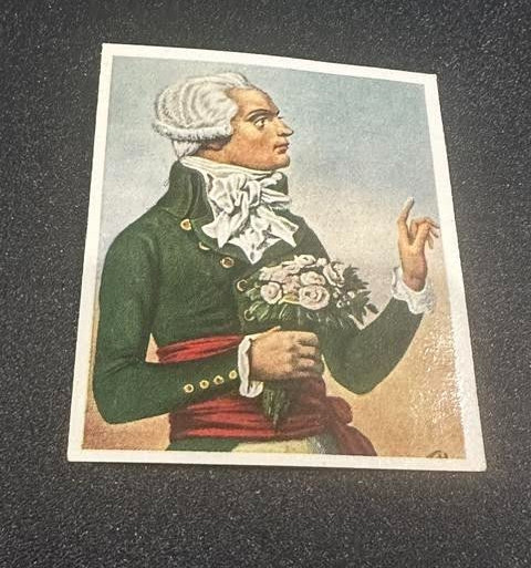 1934 Tobacco Eckstein Halpus Back Maximilien Robespierre #99  NM