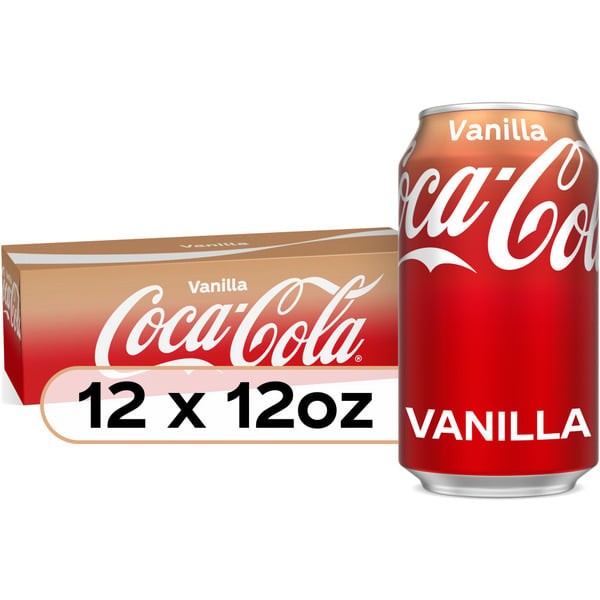 Coca-Cola Vanilla Soda Soft Drink 12 x 12 fl oz Coca-Cola Vanilla Soda Soft Drink 12 x 12 fl oz