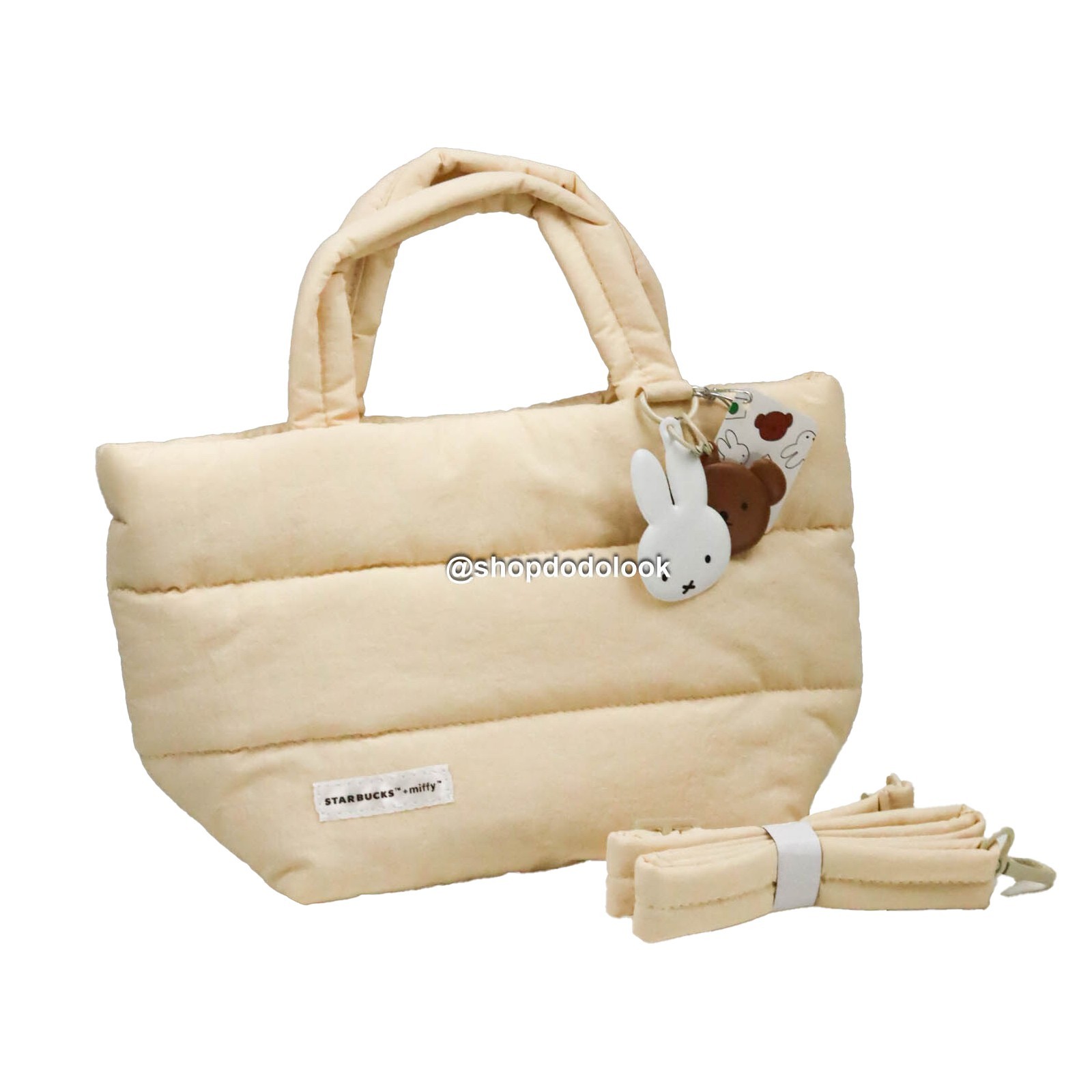 Starbucks Singapore x Miffy 2024 Puffer Tote Bag Crossbody Boris Charm Cute Gift Starbucks Singapore x Miffy 2024 Puffer Tote Bag Crossbody Boris Charm Cute Gift