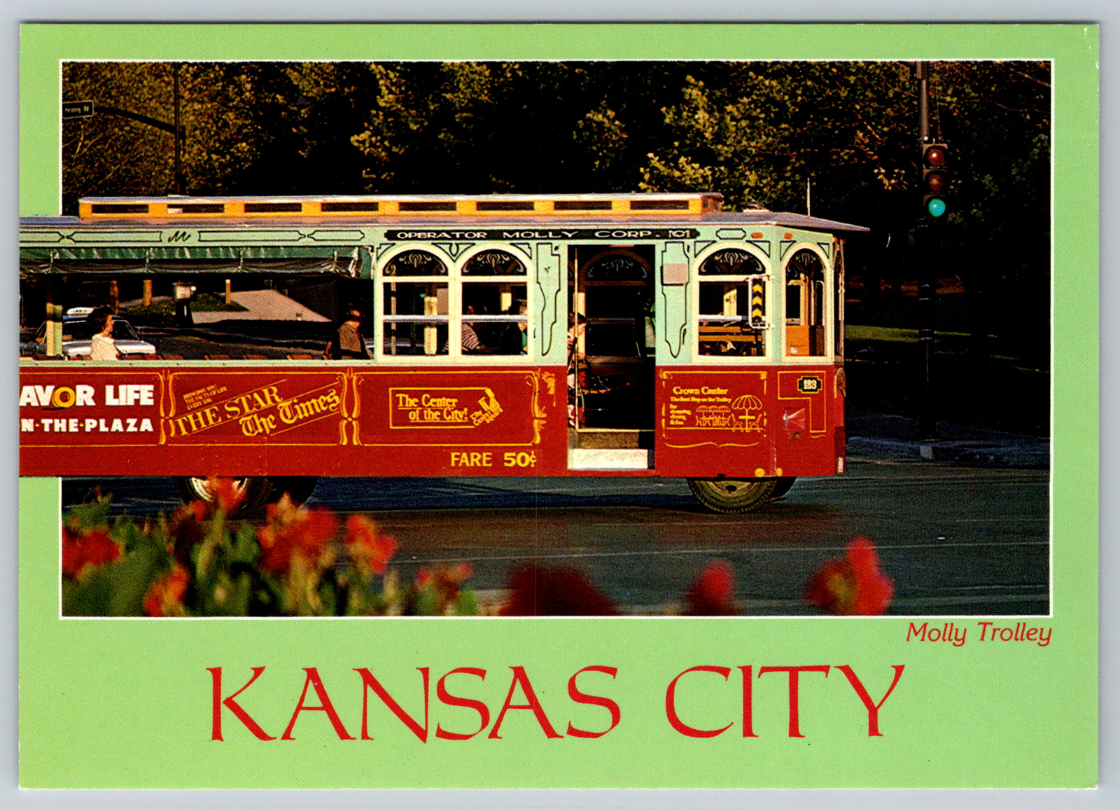c1980s Kansas City Missouri Trolley Paragon Postcard
