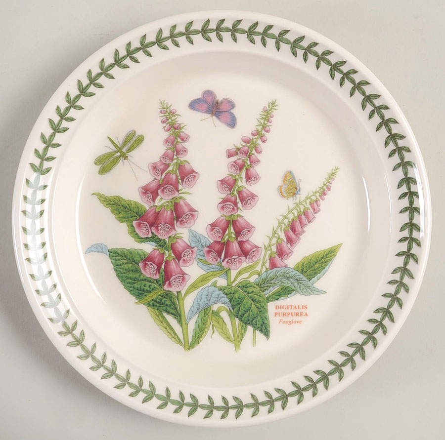 Portmeirion Botanic Garden Foxglove Salad Plate