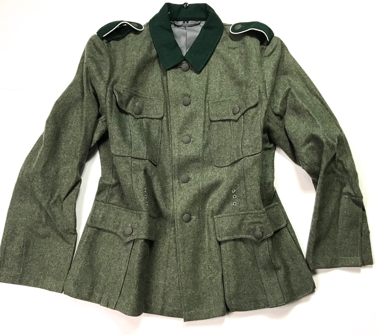 WWII GERMAN HEER WAFFEN M1936 M36 WOOL COMBAT FIELD GREY TUNIC-LARGE