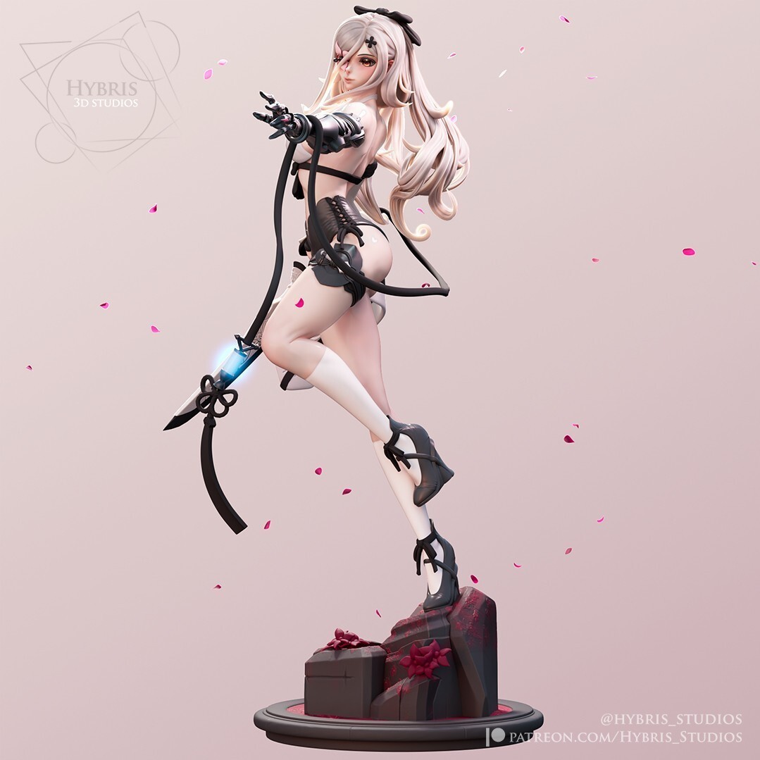 1:8 Zero Drakengard 3 Fan Art UNPAINTED High Quality Garage Kit