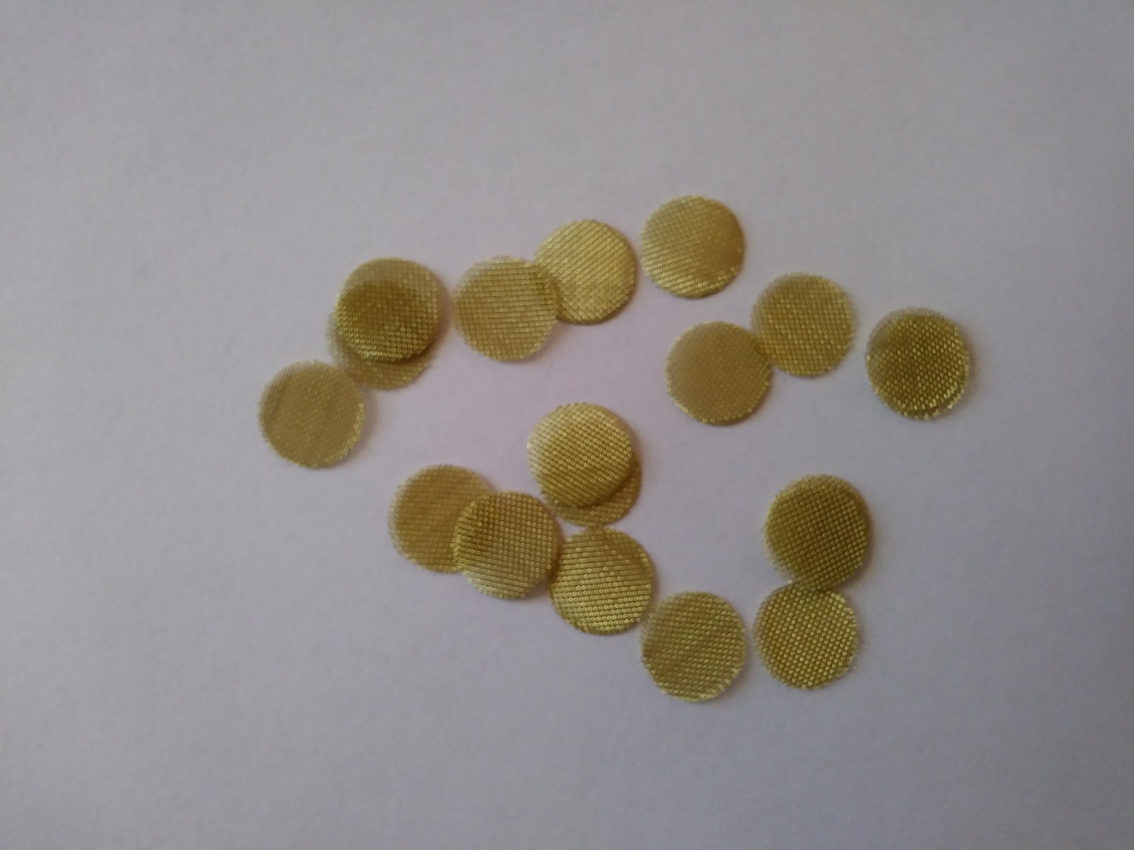 25 brass metal pipe screens 1/2 inch 12 mm heavy duty small