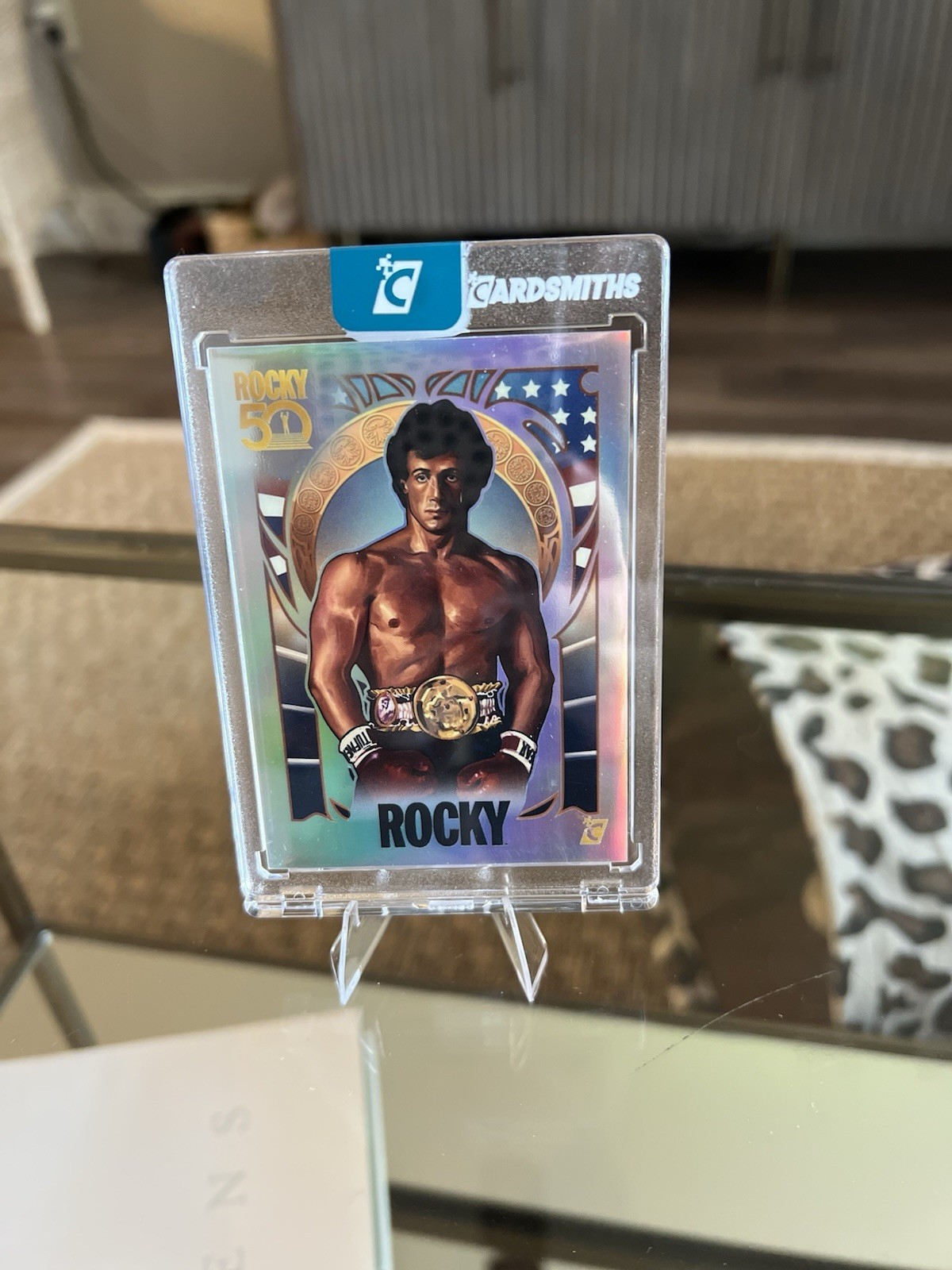 2026 Cardsmiths Rocky Balboa 50th Anniversary Foil Refractor SP #/1976 Card