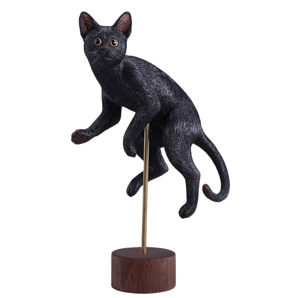 HIPLAY JXK Swimming Pose Cat Static Expertly Hand-Painted 1/6  Animal Figurine