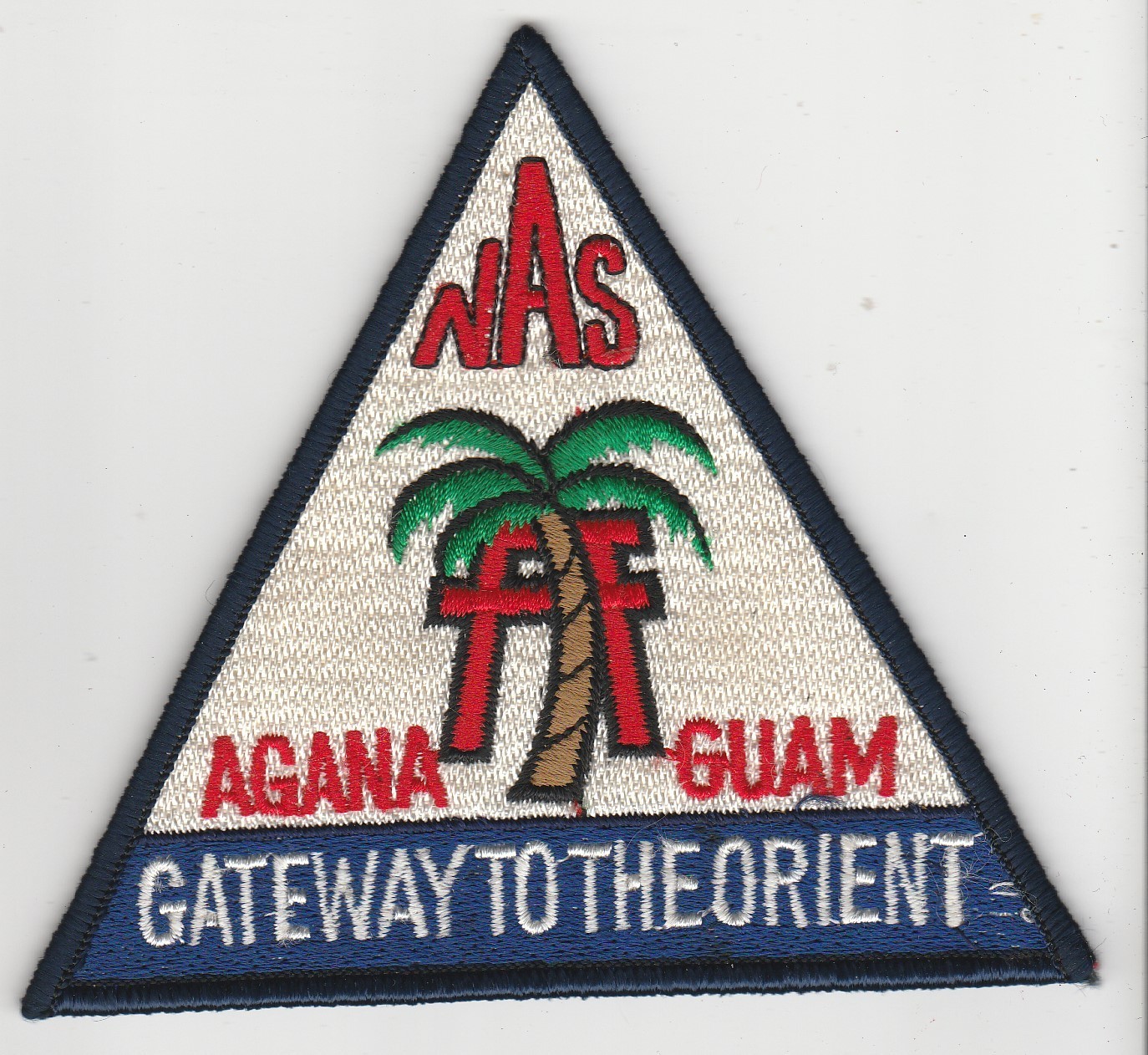 Vietnam  vintage USN US Navy NAS Naval Air Station Agana, Guam Japan made patch
